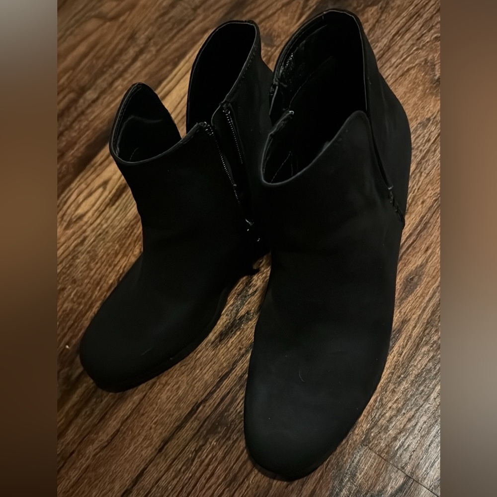 EUC Rampage brand black booties, size 11